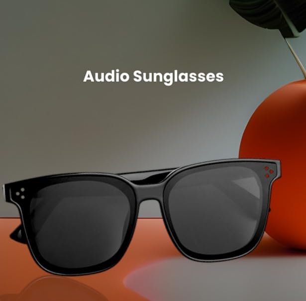 Black sunglasses Audio Sunglasses, tech for mums who work from home, sunglasses that connect to phone, Bluetooth sunnies, smart audio sunglasses