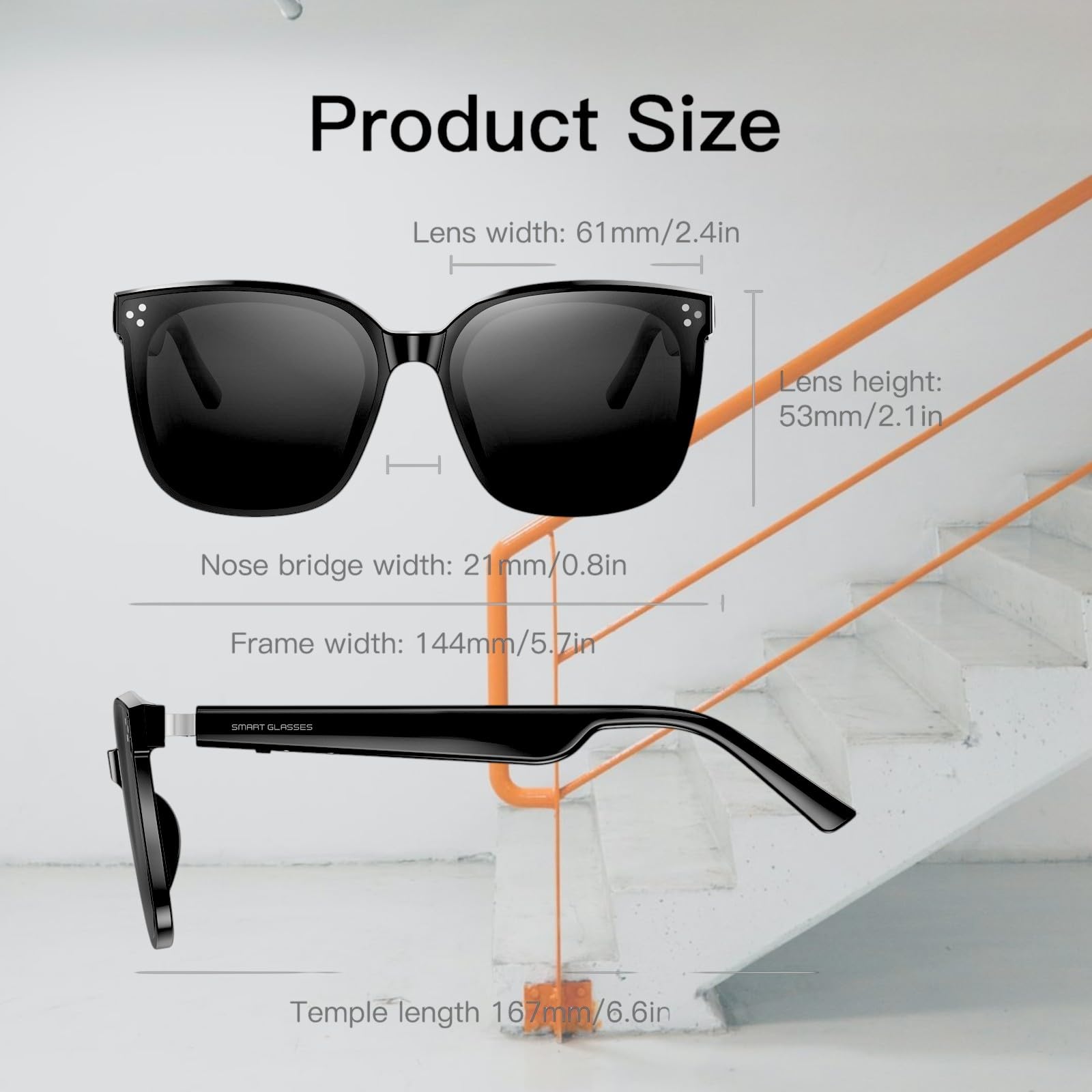 Black sunglasses, How do the audio sunglasses work, Are audio sunglasses waterproof or sweat-resistant, 